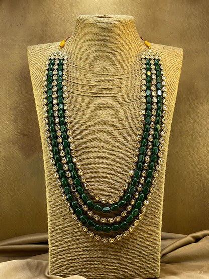 Kundan Stylish Wear Long 5 Layers Mala