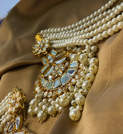 Kundan Earrings With Saharas