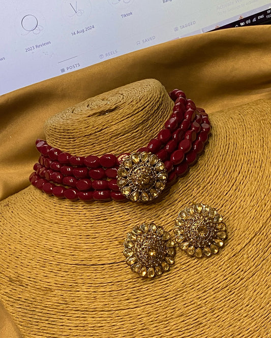 Ruby Mariyan Choker Set