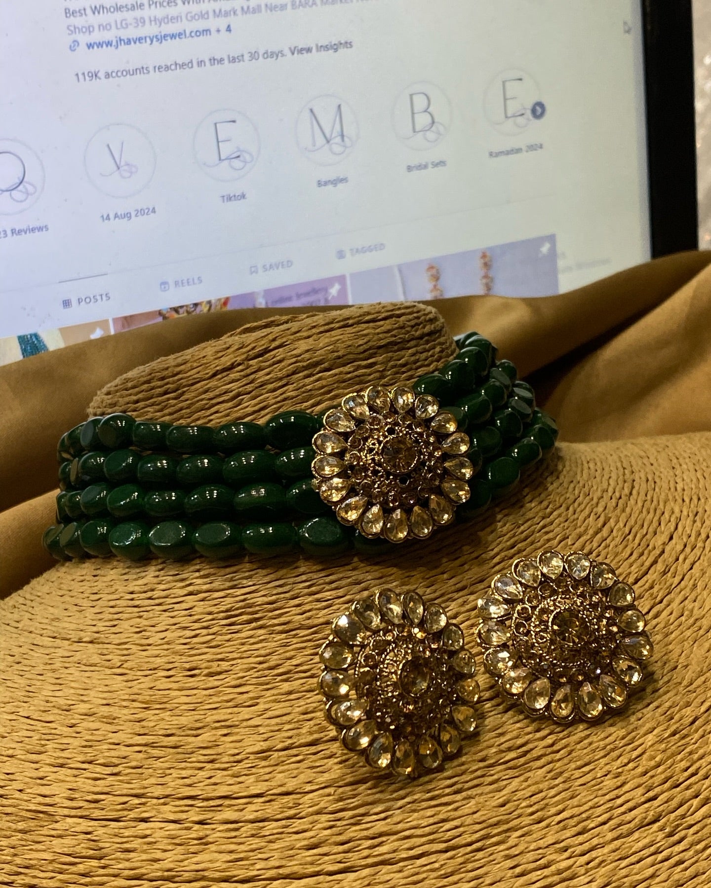 Emerald Pure Mariyan Choker Set