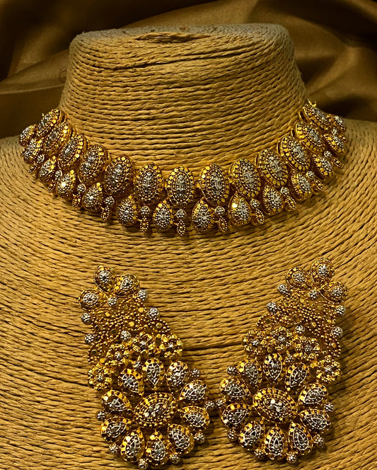 GULBAHAR Gold Plated  Necklace SET