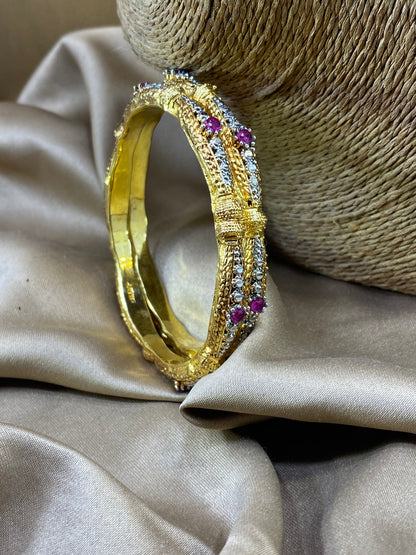 Gold Plated 2 Pc Bangles