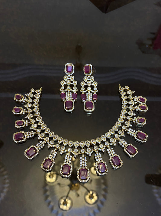 Zircon Ad Necklace Sets